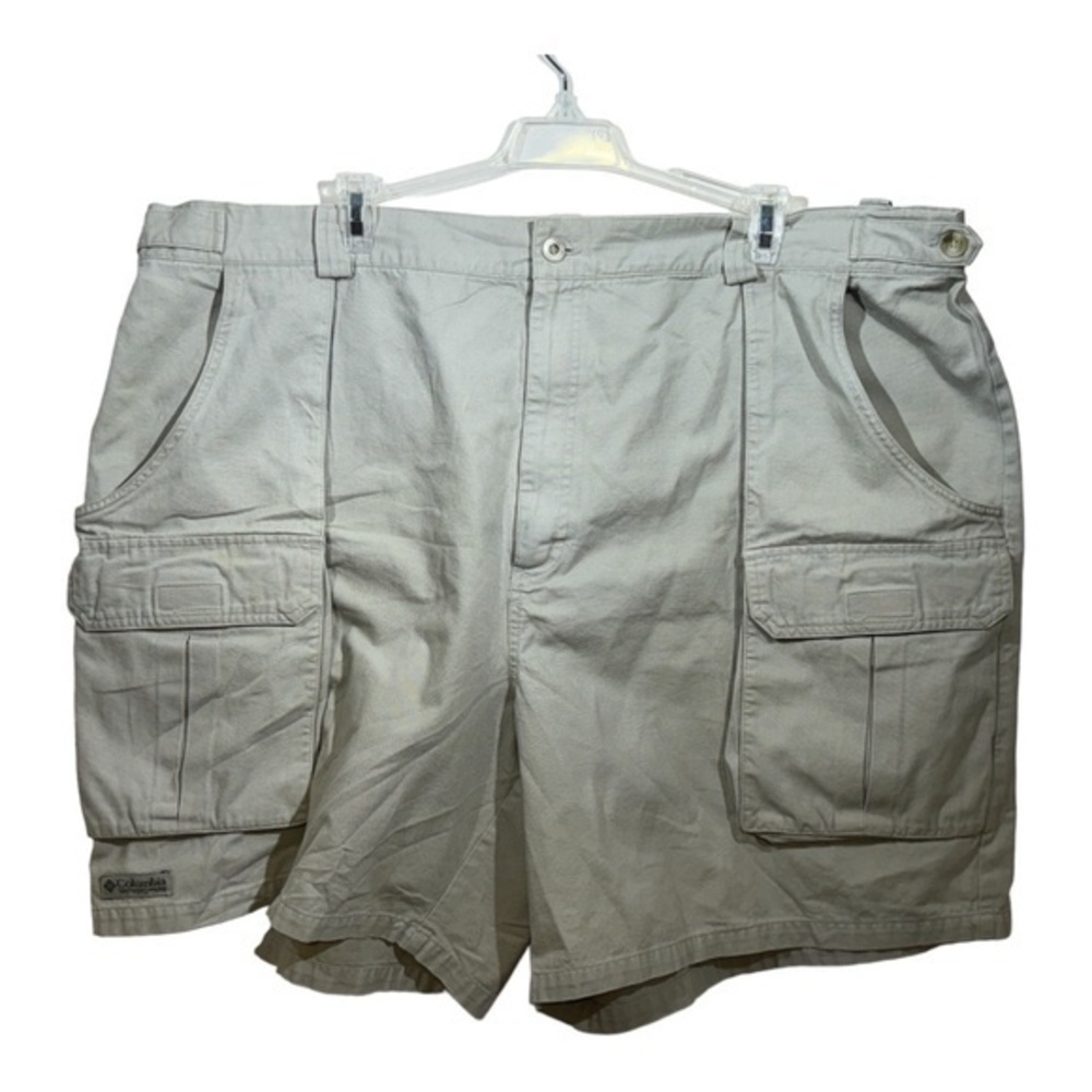 Columbia Mens Cargo Shorts Light Beige Size 44 Hiking Golf